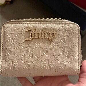 Juicy Couture Cream Embossed Wallet